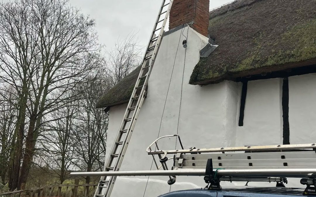 New aerial on old cottage