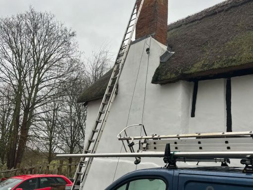 New aerial on old cottage
