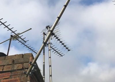Re-fixing TV aerial to chimley