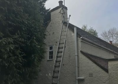 New TV aerial on old cottage